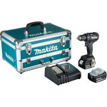 Perceuse visseuse 50nm noir + bl1850�2 toolchest makita ddf485tx2b