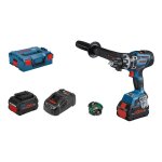 Perceuse visseuse biturbo gsr 18v - 150 c - bosch - avec 2 batteries 18v 8. 0ah - l - boxx - 06019j5005 ...