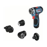 Perceuse visseuse bosch professional flexiclic gsr 12v - 15 fc + 2 batteries 2, 0ah + gal 1230 cc