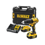 Perceuse visseuse compact 18v xr - dewalt - avec 2 batteries 18v 4. 0ah - coffret - dcd777m2t