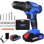 Perceuse / visseuse �lectrique portable sans fil, 21v, adapt�e au per�age du m�tal / mur / bois, 1500mah, ...