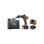 Perceuse - visseuse � percussion brushless aeg 18v - 2 batteries 6. 0ah - chargeur bsb18bl - 602k