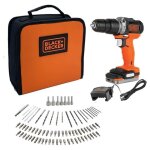 Perceuse visseuse  percussion sans fil 12 v + 80 accessoires + 1 batterie 1, 5 ah + 1 sac de transport ...