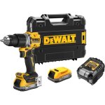 Perceuse - visseuse  percussion sans fil dcd805e2t 18v dewalt avec 2x 1, 7 batteries powerstack, chargeur, ...