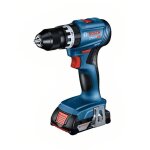 Perceuse - visseuse � percussion sans fil gsb 18v - 45 2x 2, 0ah bosch + chargeur en l - case