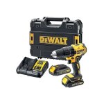 Perceuse visseuse sans fil + 2 x batteries 1, 5 ah + coffret t - stak dewalt dcd777s2t - qw