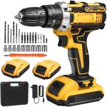 Perceuse visseuse sans fil 21v, perceuse �lectrique sans fil avec 2 batterie + 24 accessoires, 25 + 3 ...