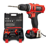 Perceuse visseuse sans fil 21v teeno deux batteries 1. 5ah visseuse devisseuse sans fil, 21 accessoires ...