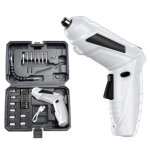 Perceuse visseuse sans fil 3. 6nm, visseuse devisseuse 1800mah 3. 6v + 47 accessoires, 2 sens rotation ...