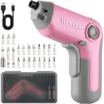 Perceuse visseuse sans fil 6nm 3, 6v, visseuse devisseuse excentrique avec 21 embouts, barre d'extension, ...