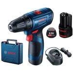Perceuse - visseuse sans fil bosch professional gsr 120 - li 12 v 2. 0 ah li - ion + 2 batteries, + chargeur, ...