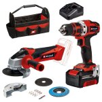 Einhell - perceuse visseuse sans fil te - cd 18 / 40 li + meuleuse d'angle sans fil tc - ag 18 / 115 ...