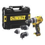 Perceuse - visseuse sans fil dcd703nt, 12 volts sans batterie ni chargeur + 4 ttes - dewalt