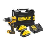 Perceuse - visseuse sans fil dcd800h2t 18v dewalt avec 2x 5, 0 batteries powerstack + chargeur t - stak ...