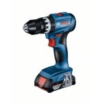 Perceuse - visseuse sans fil gsb 18v - 45 bosch 2x 2, 0 ah batterie + chargeur en coffret l pick&click ...