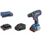 Perceuse - visseuse sans fil gsr 18v - 28 bosch avec 2x batteries 2, 0 ah + chargeur en l - case