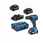 Perceuse - visseuse sans - fil gsr 18v - 55 + bosch - avec 3 batteries 18v 5. 0ah - chargeur - l - boxx ...