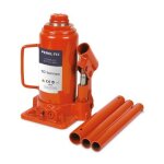 Perel - cric bouteille hydraulique, pour voiture, camion, camionnette, 10 tonnes, acier, orange