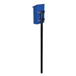 Perel poteau pour bote aux lettres, acier inoxydable, avec matriel de fixation, argent, hauteur 150 ...