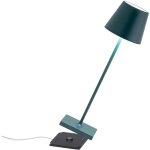 Zafferano - lampe de table led poldina pro vert fonc�, rechargeable et dimmable avec une autonomie allant ...