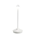 Zafferano - lampe de table led sans fil rechargeable et dimmable pina pro blanc
