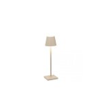 Zafferano - lampe de table led rechargeable et dimmable poldina pro micro sabbia avec autonomie jusqu'� ...