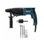 Perfo - burineur sds - plus 800w 26mm hr2630x7 + coffret 6 accessoires makita Perfo - burineur sds - plus 800w 26mm hr2630x7 + coffret 6 accessoires makita