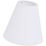 Petit abat - jour blanc hauteur 15 cm