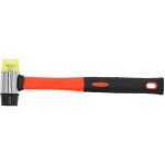 Petit maillet en caoutchouc, petit marteau � manche en fibre de verre souple double face pour l'installation ...