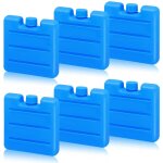 Petits pains de glace pour glaci�res, mini pains de glace par lot de 6, blocs r�frig�rants plats, pains ...
