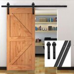 Petites ecrevisses - 200cm / 6, 6ft kit de quincaillerie pour porte coulissante rail de quincaillerie ...