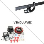 Attelage peugeot 207 sw (03 / 07 - ) col de cygne + faisceau universel 7 broches + boitier lectronique ...