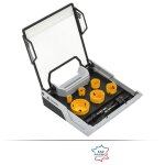 Peugeot psp - peugeot mallette scies cloches bimetal + 2 centreurs - 8 pieces - usage courant