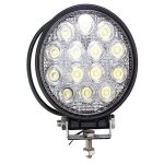 Phare additionnel mince pour voiture tout - terrain 12 v, rond, 14 led, 48 w, ip67