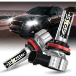 Phare led h11, ampoule h11 led, 60w csp 6000k blanc phares pour voiture et moto, ampoules auto de remplacement ...