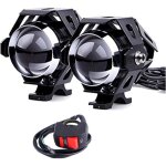 Phare de moto de 2 u5, phare de led de 1200lm 6500k pour le projecteur de drl avec le faisceau �lev� ...