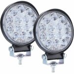 Phares de travail led 12v 140w - 2 pcs feux antibrouillard led 6000k 14000lm pour voiture camion suv
