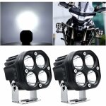 Phare de travail led 12v, 40w moto feux additionnels led spot flood feux antibrouillard 24v 12000lm led ...