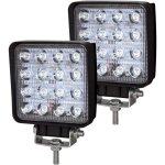 Phare de travail led barre led 12v 48w 10cm projecteur led voiture etanche ip67 spot feux antibrouillard ...