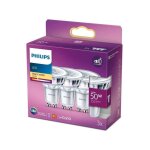 Philips - pack de 3 ampoules gu10 led 50w, blanc chaud
