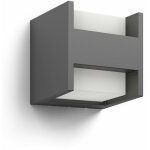 Arbour applique murale ext�rieure led 2x4. 5w, 2700k, 13x13x13, anthracite - philips
