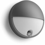 Capricorn applique murale ext�rieure led ir 1x6w, 2700k, ip44, anthracite - philips