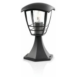 Creek borne extrieure max. 1x60w e27 - 30x18x18 cm - ip44 - noire - philips