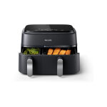 Philips - friteuse electrique sans huile airfryer na351 / 00 - double cuve 9l - 8 programmes de cuisson ...
