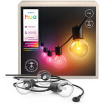 Philips ? guirlande lumineuse d'ext�rieur 7m ? 10 ampoules led ? ambiance blanche et color�e ? intensit� ...