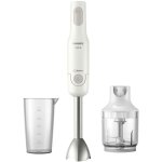Philips - home hr2535 / 00 mixeur plongeant 650 w avec blender, avec embout hchoir gris, blanc