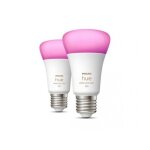 Philips hue - white & color ambiance ampoules led connectes e27, quivalent 60w, 800 lumen, compatible ...