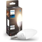 Philips hue - white, ampoule led connect�e flamme e14, compatible bluetooth, fonctionne avec alexa, google ...