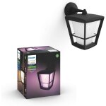 Philips hue white & color ambiance applique murale descendante econic en aluminium, noir, fonctionne ...