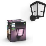 Philips hue white & color ambiance econic applique extrieure montante - noir, fonctionne avec alexa, ...